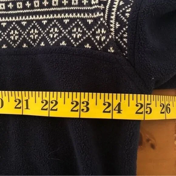 Tommy Hilfiger Mens Vintage Fleece Knit Navy Ski 1/4 Zip Pullover Jacket Sweater - Picture 11 of 15